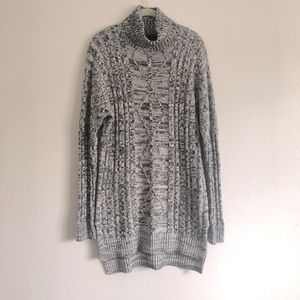Turtleneck sweater tunic
